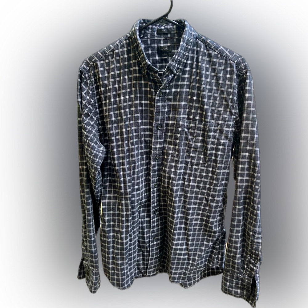 J. Crew Men’s Windowpane Button Down Shirt